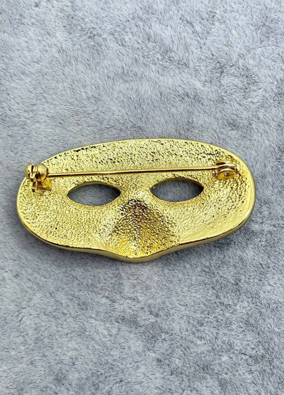 Брошка металлическая венецианская маска No Brand (263948328)