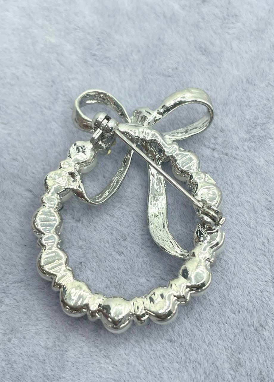 Брошка металлическая с бантиком No Brand (263948303)