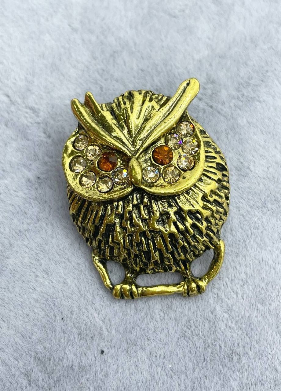 Брошка металева сова No Brand (263948306)
