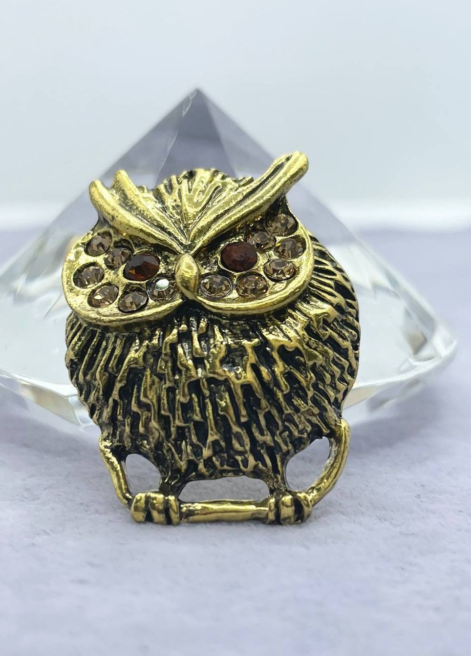 Брошка металева сова No Brand (263948306)