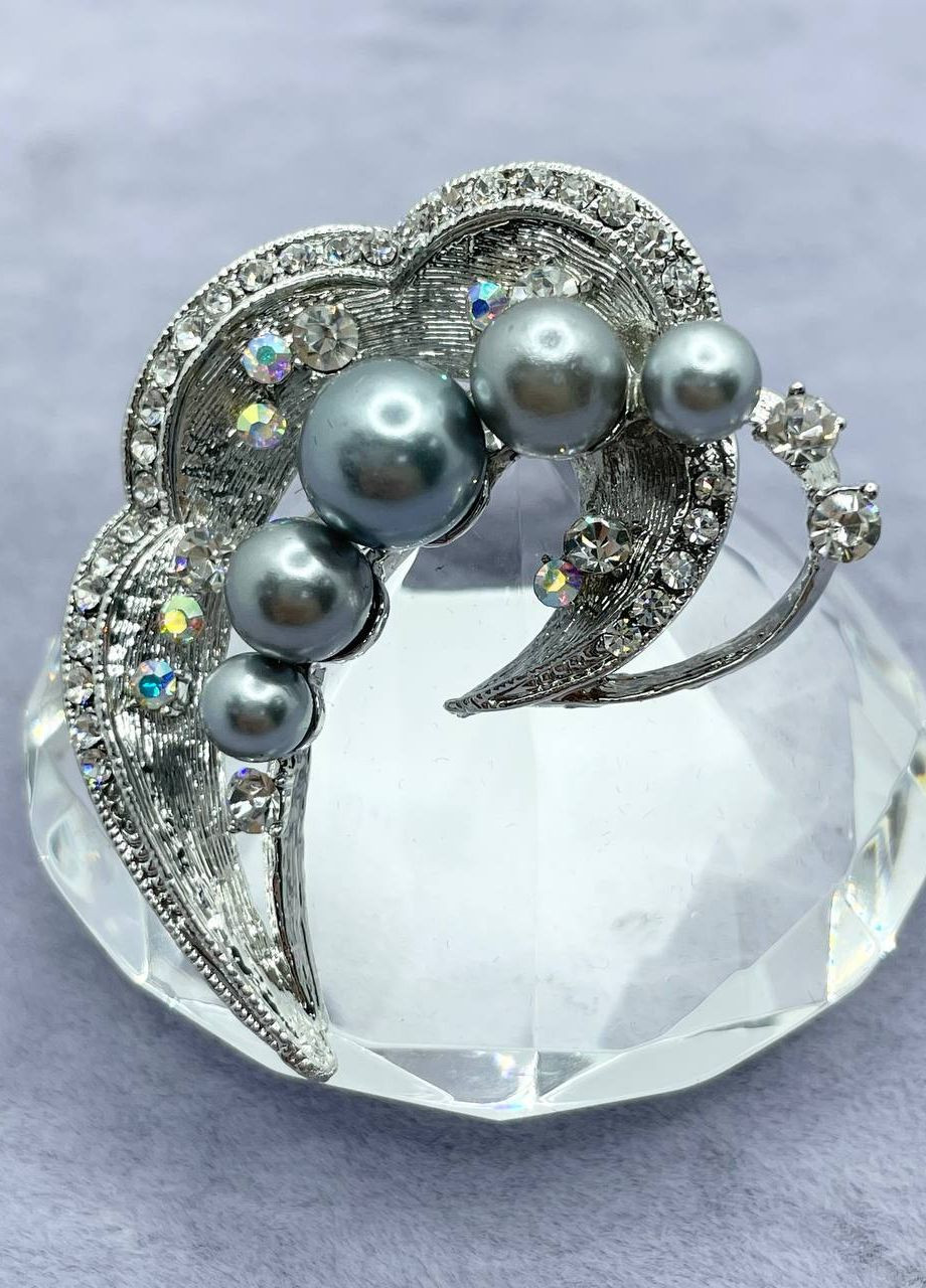 Брошка металева хвиля No Brand (263948258)