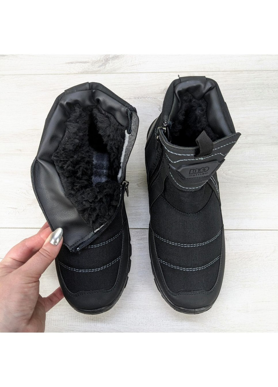 Черные зимние ботинки мужские зимние на меху Dago