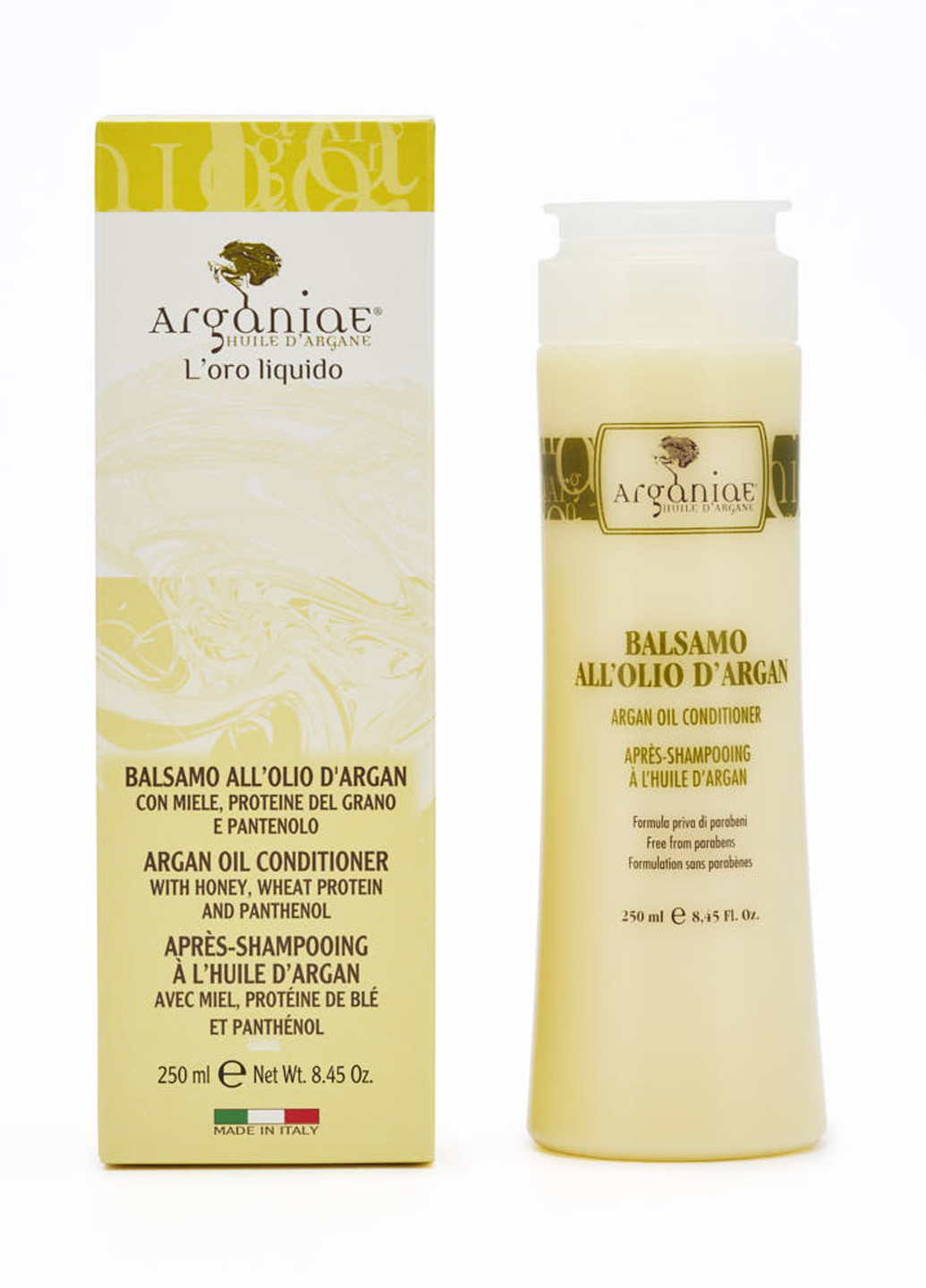 Кондиционер для Всех Типов Волос L'oro Liquido с Аргановым Маслом, Протеинами и Пантенолом 250мл 0005 Arganiae (264074278)