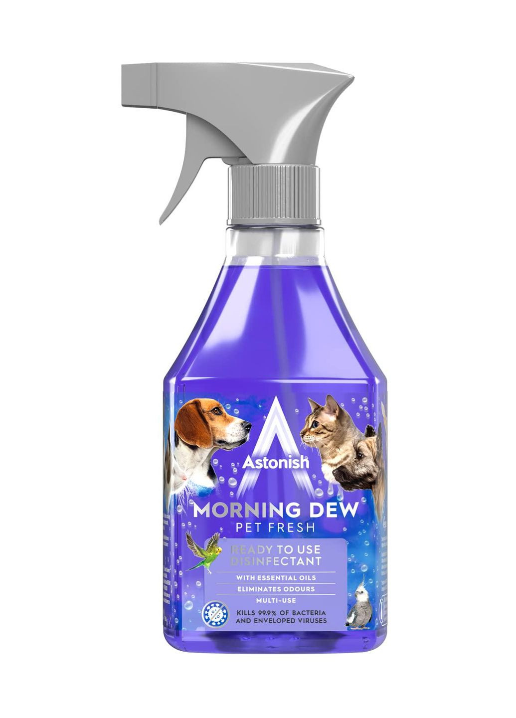 Спрей для дезинфекции и чистки после домашних животных Morning Dew 550 мл Astonish (264072970)