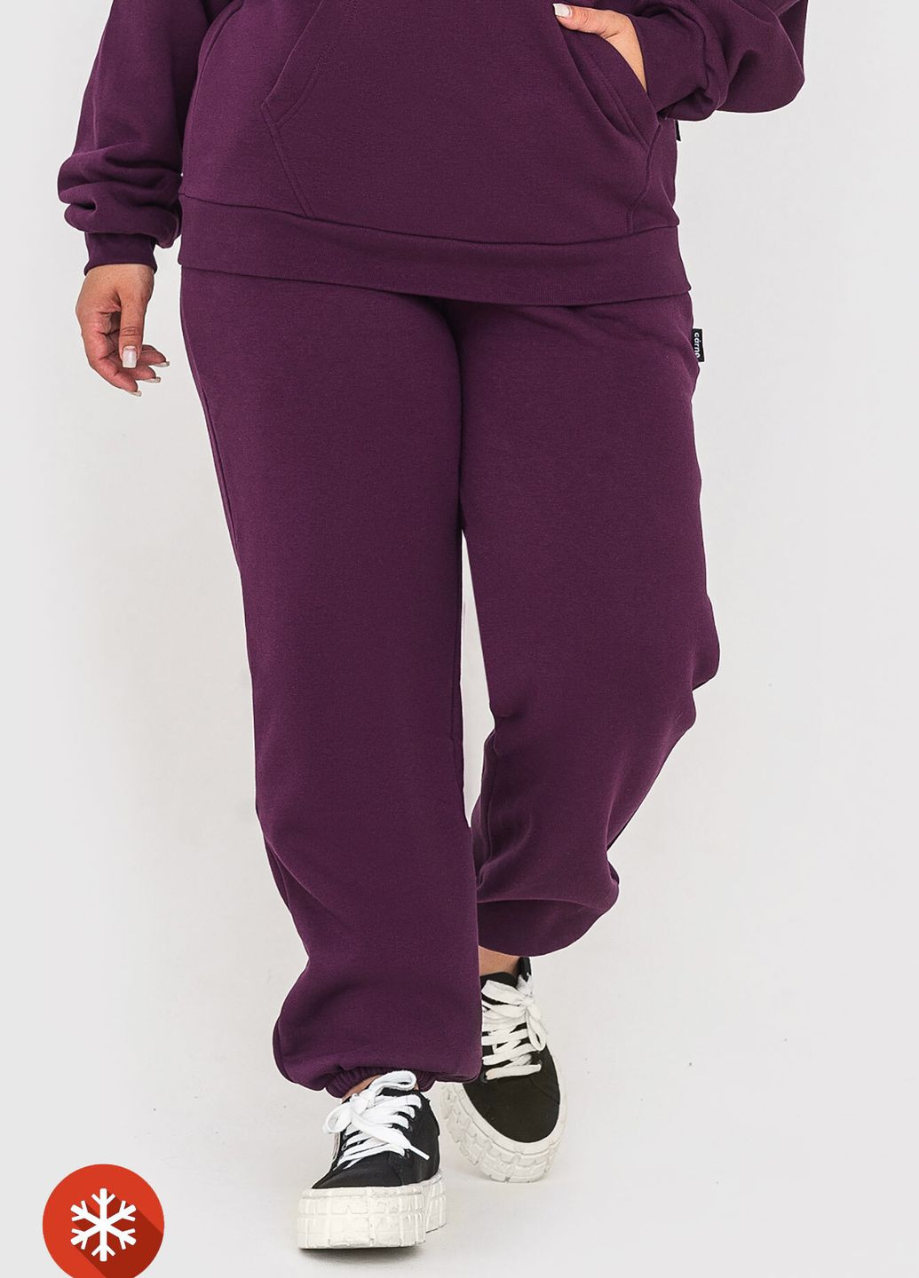 Фиолетовые спортивные зимние брюки Garne
