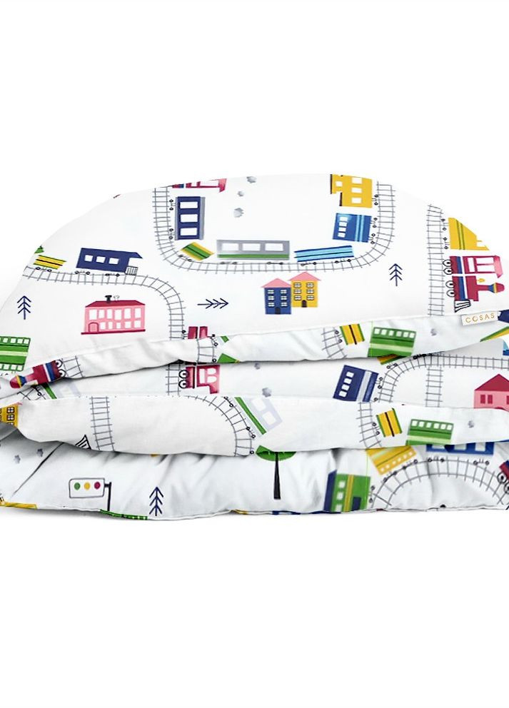 Підліткова постіль з простирадлом на резинці RAILWAY (4822052090510) Cosas (264189193)