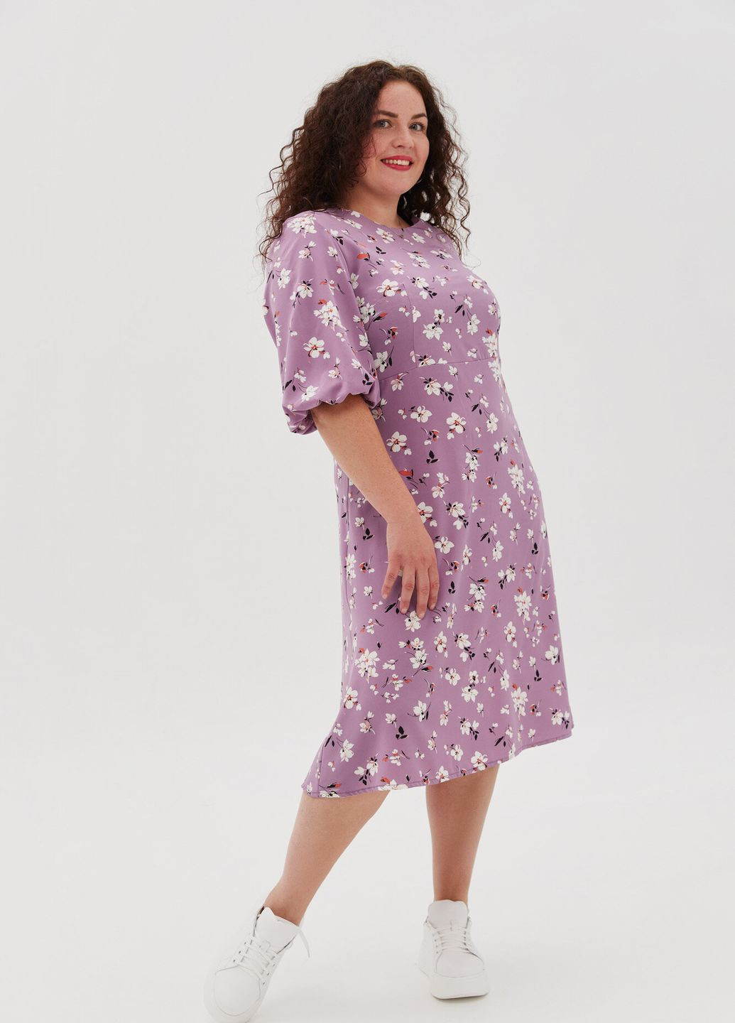 Фіолетова кежуал сукня agatha Garne однотонна