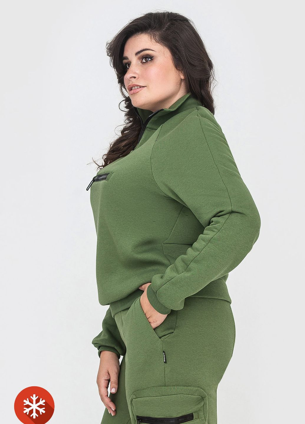 Тепла кофта OLESYA на флісі Garne (264200232)