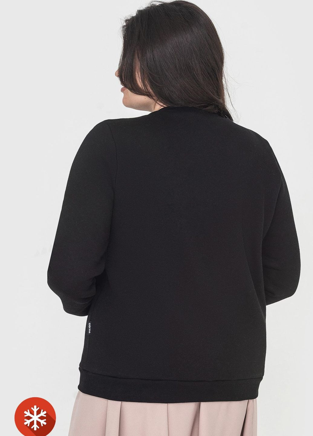 Черный утепленный свитшот todey Garne однотонный (264200213)