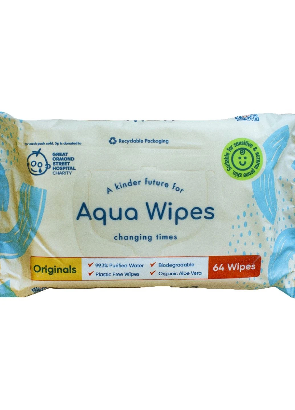 Aqua Wipes Вологі серветки дитячі 4*64 шт Fresh Baby (264201354)