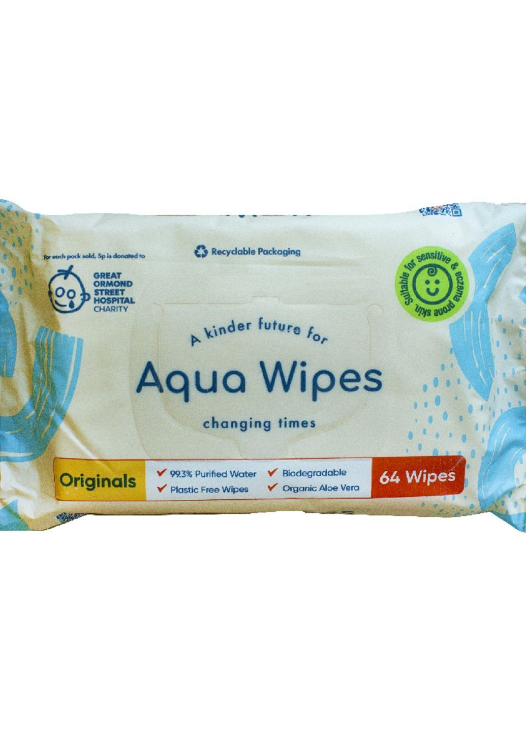 Aqua Wipes Вологі серветки дитячі 64 шт Fresh Baby (264201357)