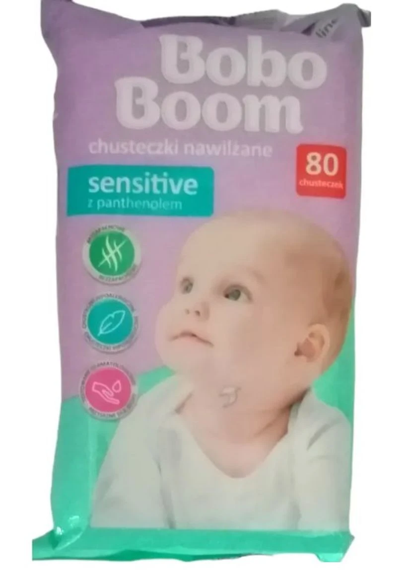 Boom Влажные салфетки Sensitive 80 шт Bobo (264201356)