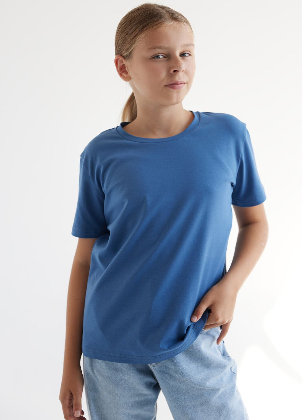 Синяя летняя футболка bebi Garne