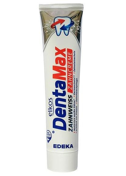 Зубная паста отбеливающая DentaMax Zahnweiss 125 мл Elkos (264295841)
