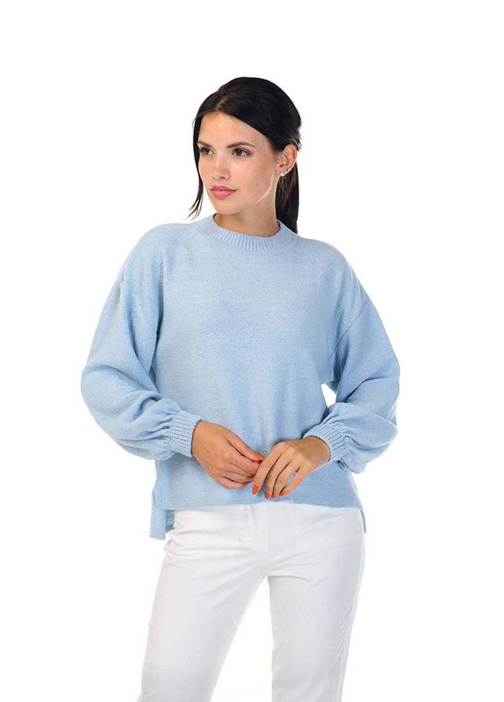 Голубой демисезонный свитер SVTR