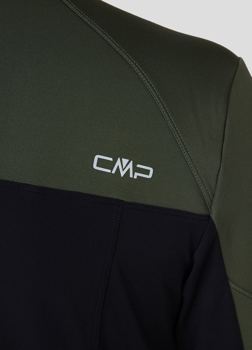 Зеленая демисезонная темно-зеленая куртка man jacket hybrid CMP
