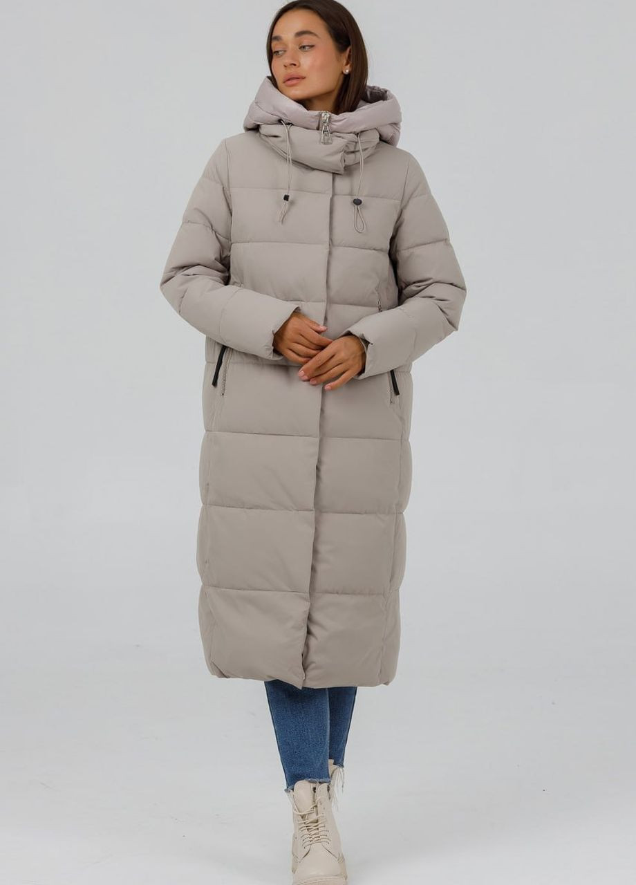 Молочная зимняя пуховик спорт шик молочный Fodarlloy