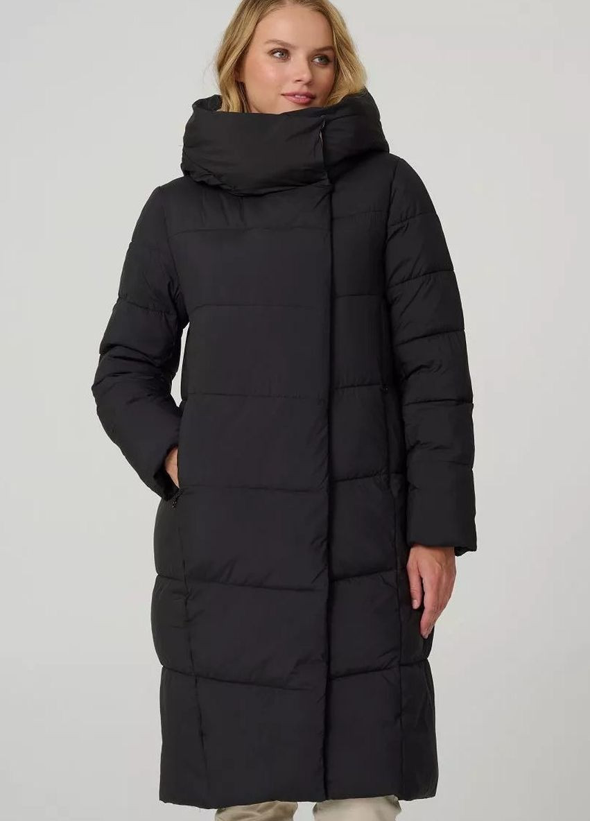 Чорна зимня пуховик жіночий чорний Towmy