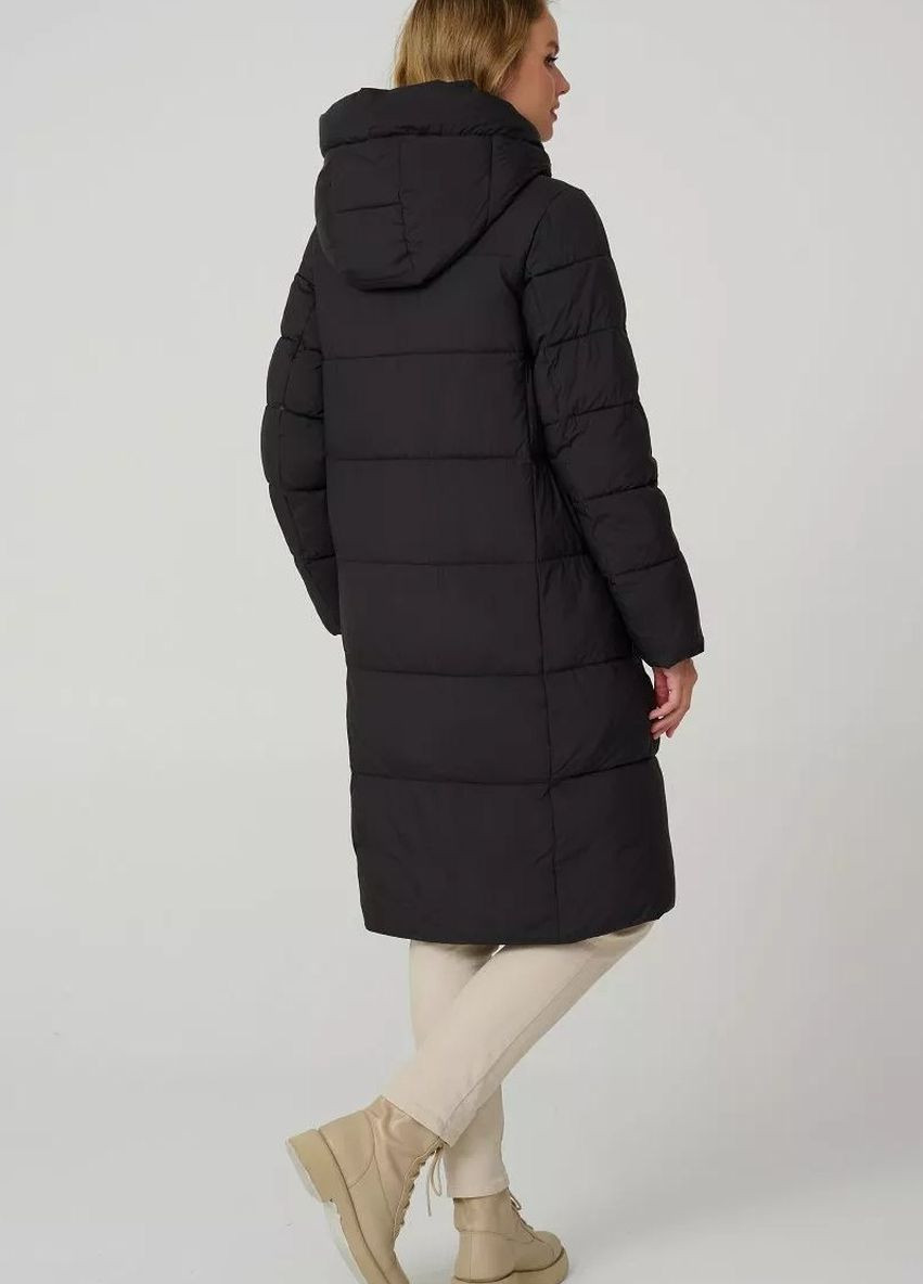 Чорна зимня пуховик жіночий чорний Towmy