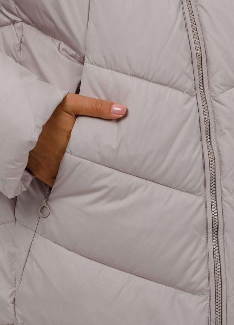 Айвори зимняя пуховик-кокон батал айвори Towmy