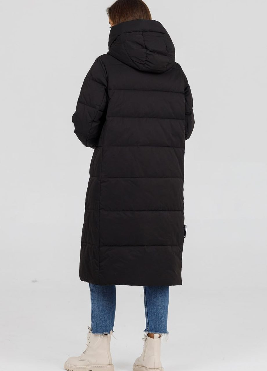 Чорна зимня пуховик жіночий батал janiee чорний Black