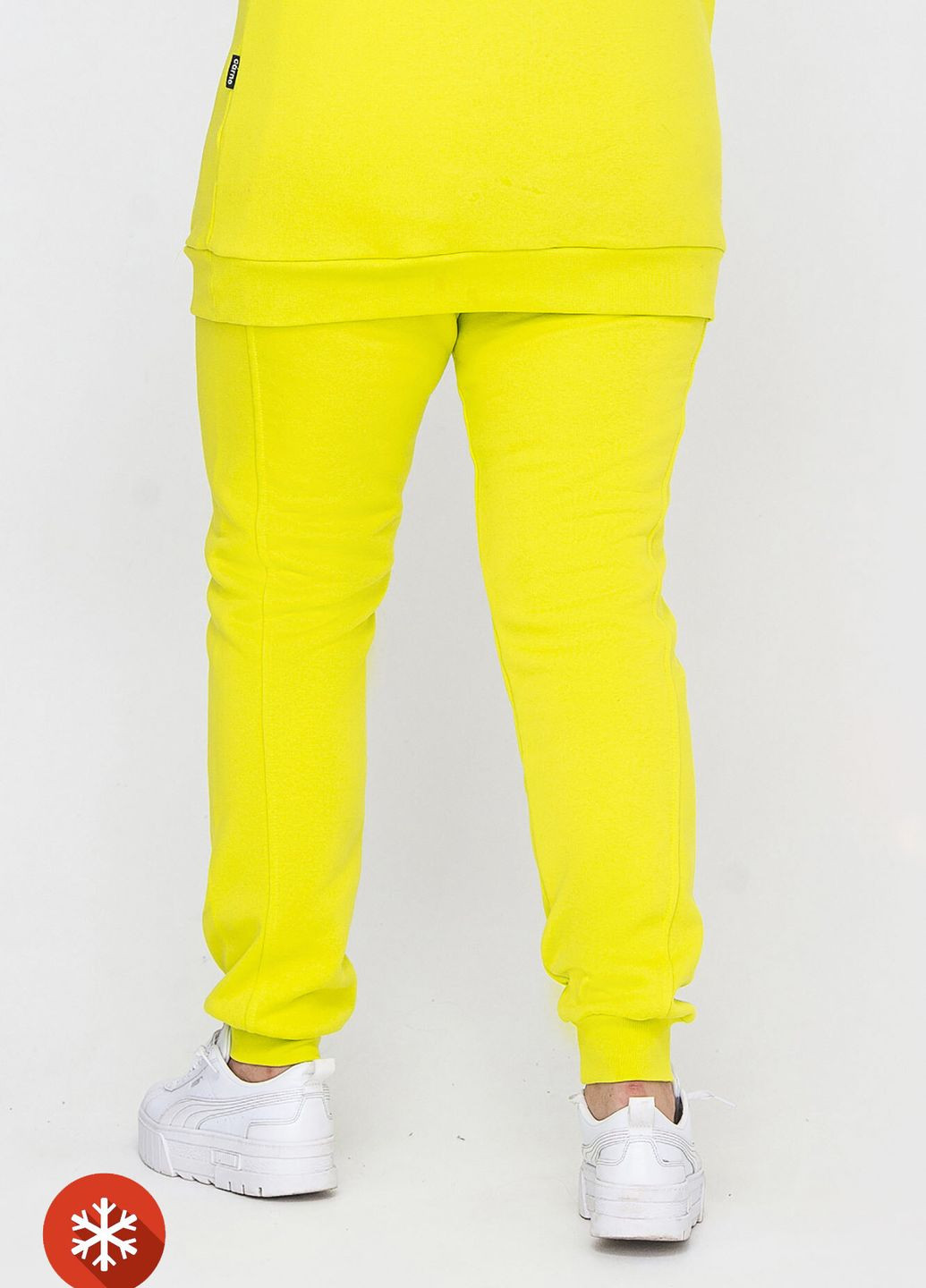 Желтые спортивные зимние брюки Garne