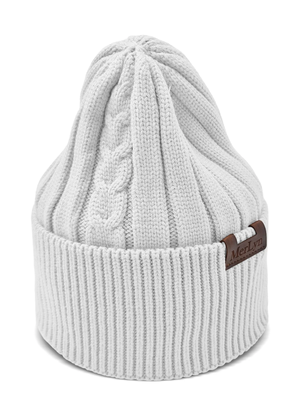 9064 В'язана шапка "WENDI" Білий 013 56р Anmerino (264300448)