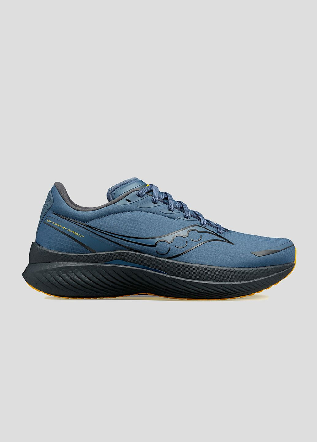 Синие демисезонные синие кроссовки для бега endorphin speed 3 runshield Saucony
