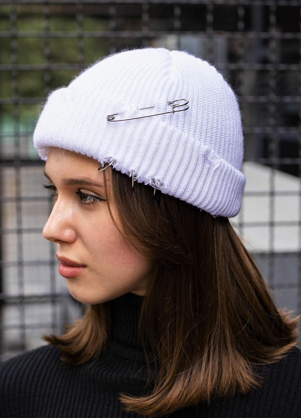 Рвана Шапка Біні Destroyed Without (264383676)