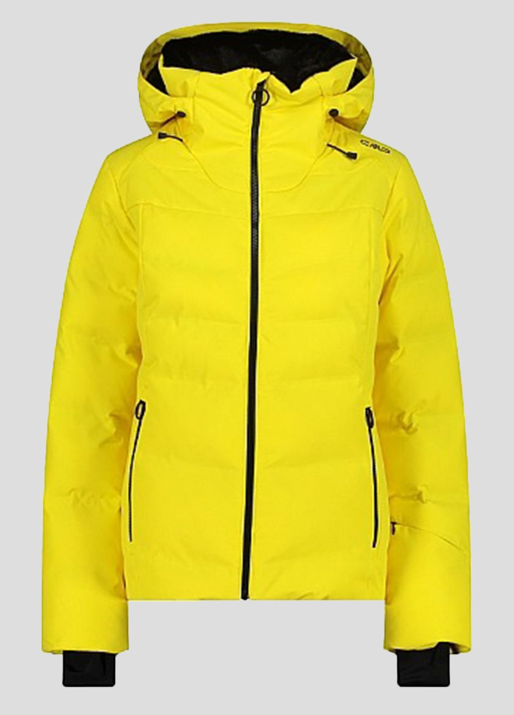 Женская желтая лыжная куртка Jacket Fix Hood CMP (264307363)