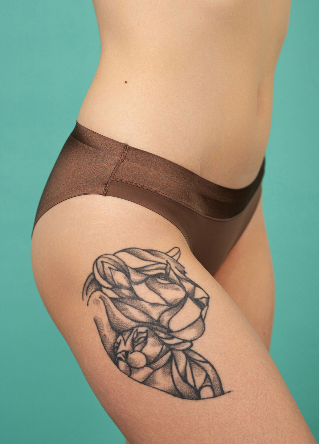 Трусики сліп темно-коричневий SLZ19802003 Brabrabra Кольоровий комфорт PRO (264306648)