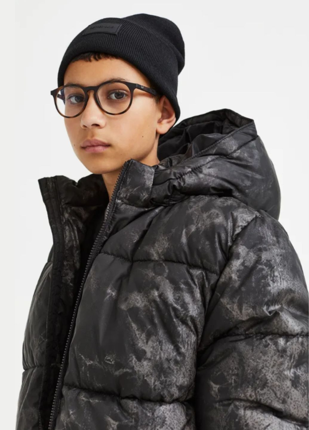 Комбінована зимня куртка зимова дитяча водонепроникна зі світловідбивними елементами, 164-176 см, 14-16 р H&M