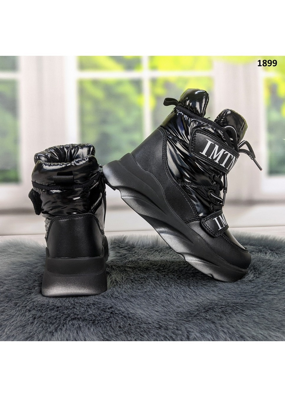 Черные повседневные зимние ботинки зимние детские для девочки Jong Golf