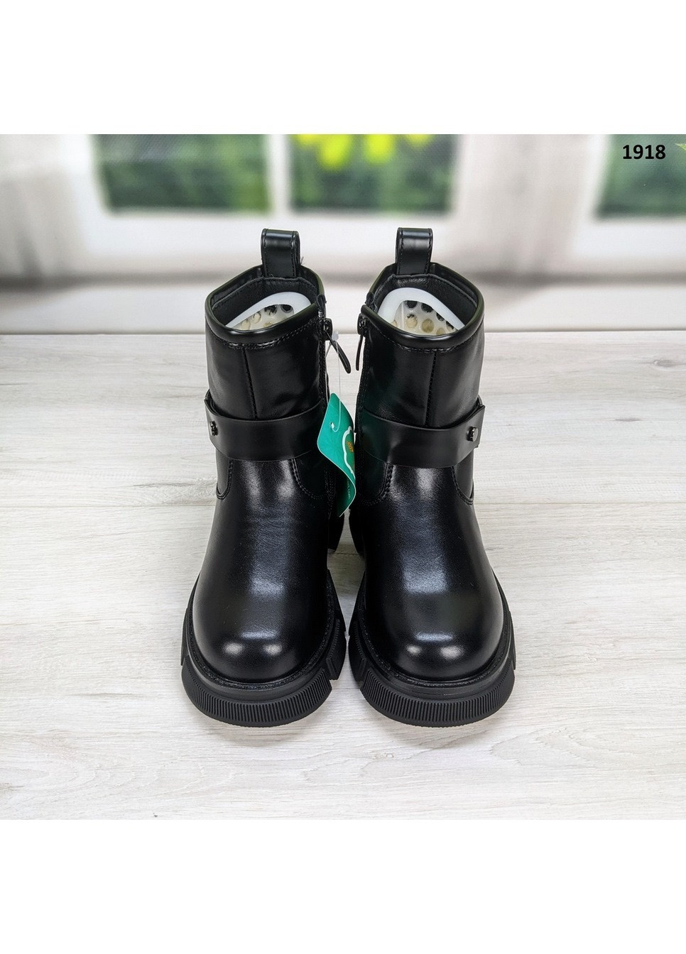 Черные повседневные зимние ботинки зимние детские для девочки Paliament