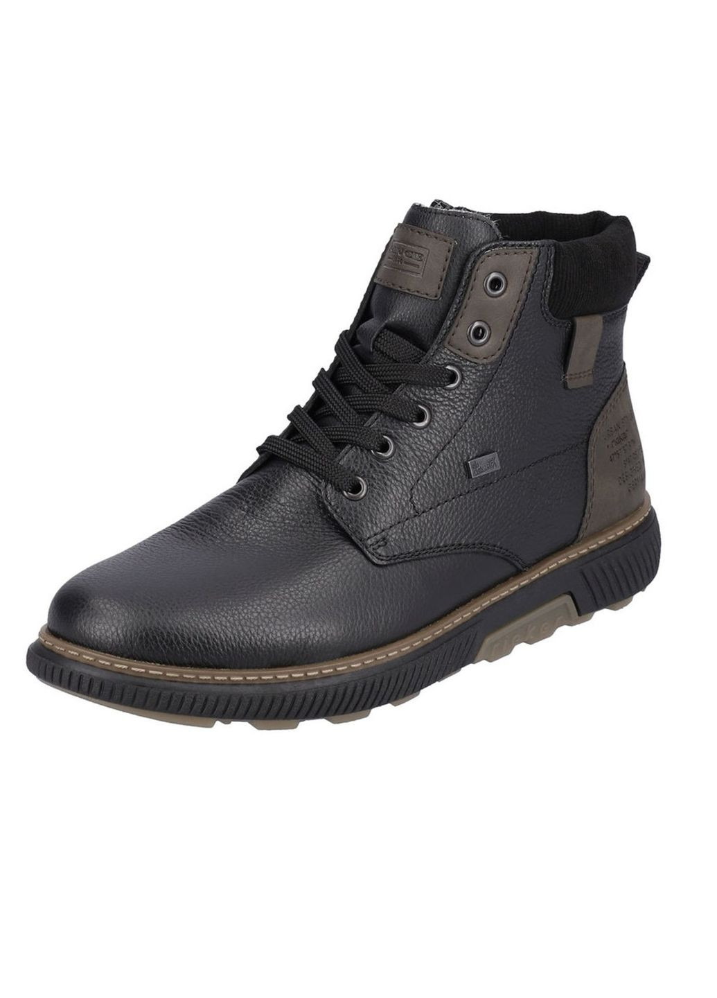 Черные зимние ботинки Rieker