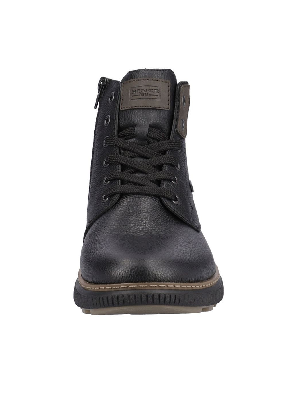 Черные зимние ботинки Rieker