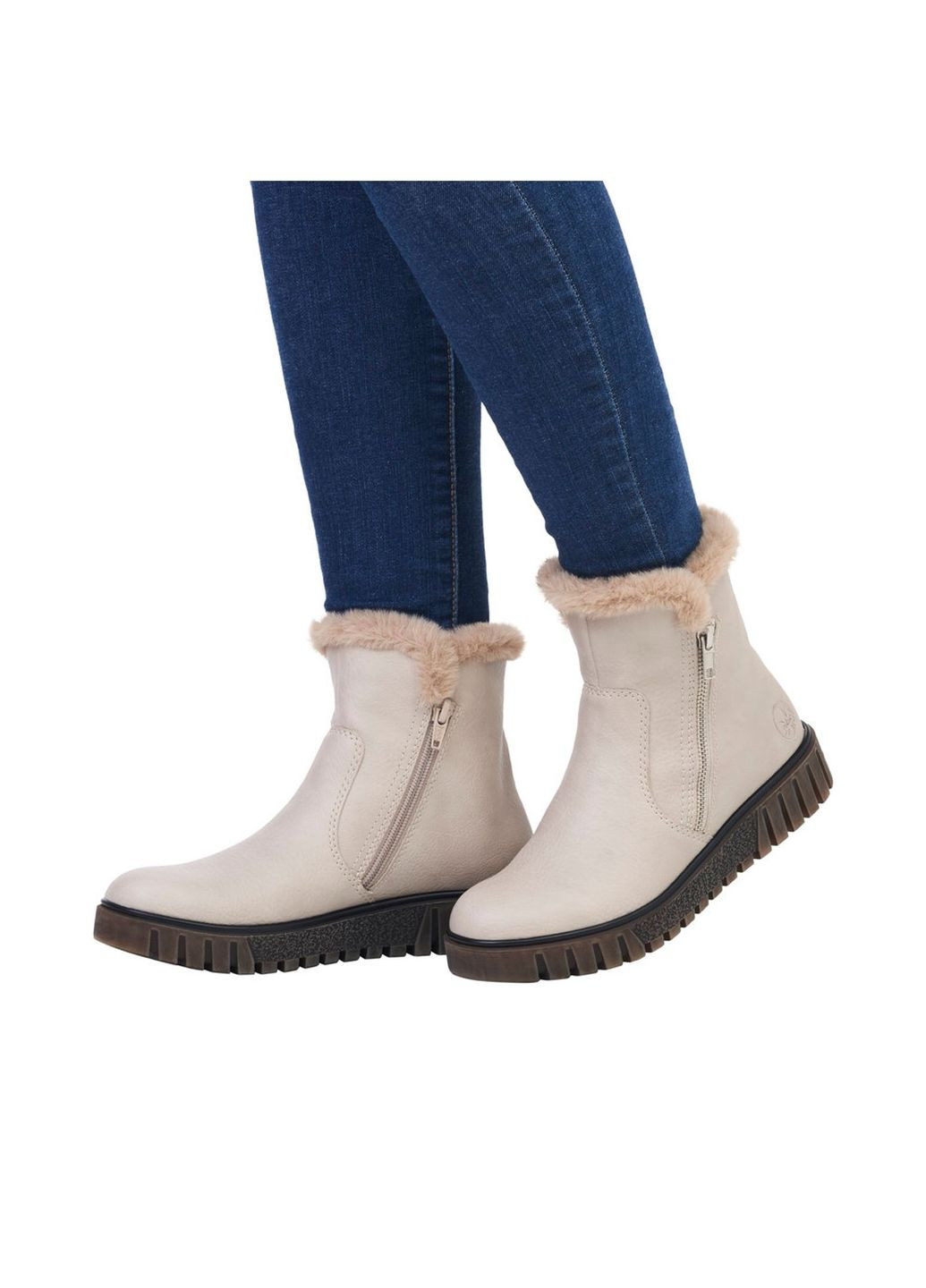 Зимние ботинки Rieker из искусственной кожи