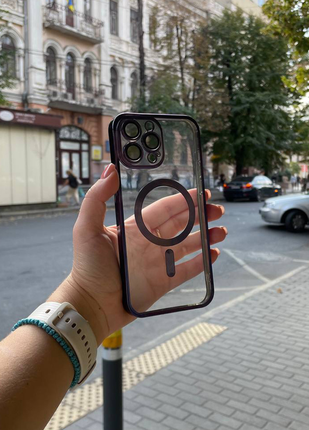 Чехол для iPhone 11 Pro Shining with MagSafe защита камеры Deep Purple No Brand (264478034)