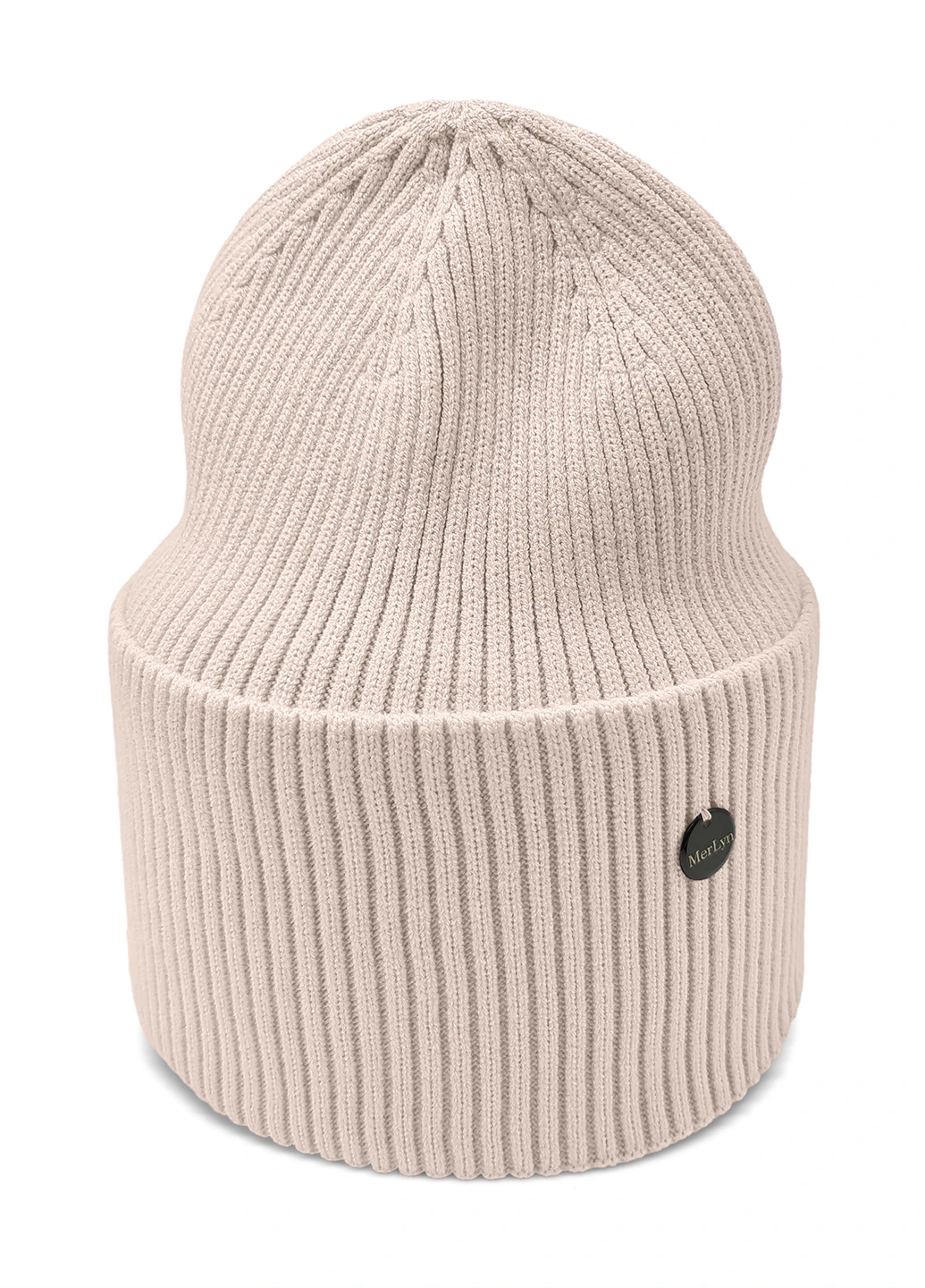 9057 В’язана шапка "Мілена" Крем 066 56-58р Anmerino (264389663)