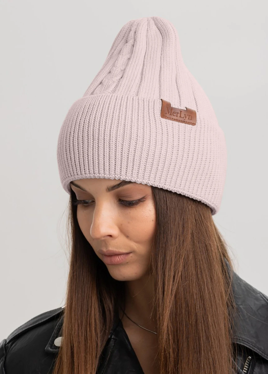 9064 В'язана шапка "WENDI" Кремовий 066 56р Anmerino (264389605)