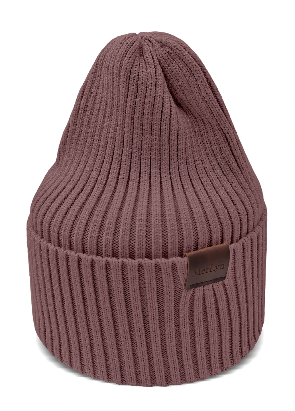 9066 В'язана шапка "Леслі" Мокко 033 р.54-56 Anmerino (264389694)