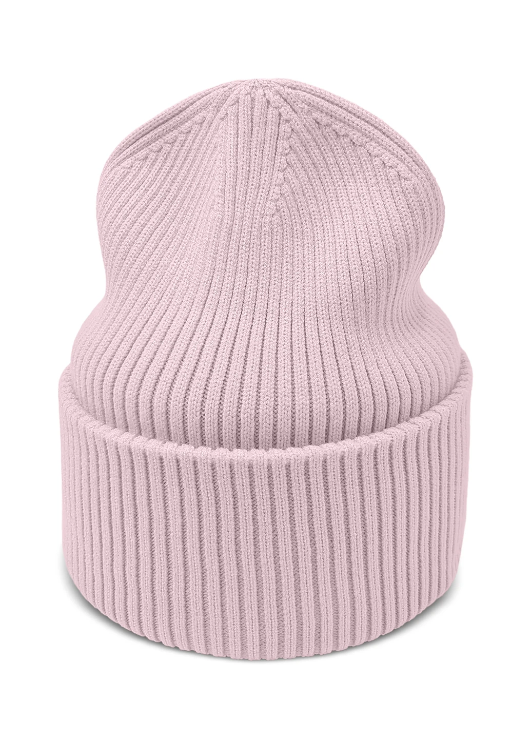 9068 В'язана шапка "Делфі" Світла пудра 074 56р Anmerino (264389637)