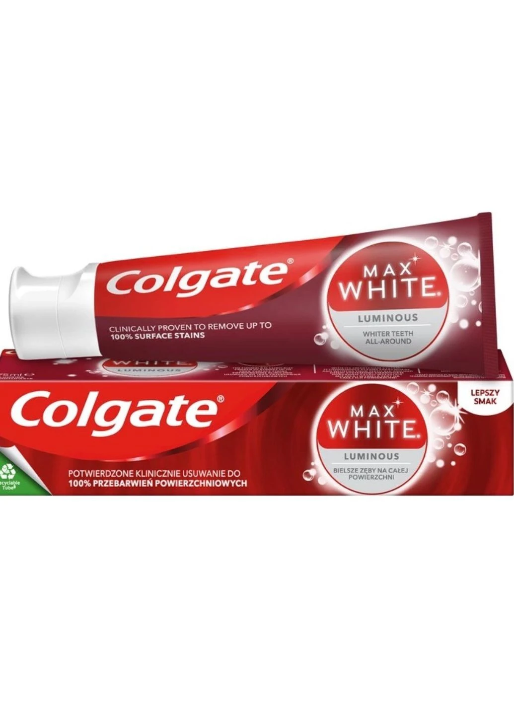 Max Паста зубная White Luminous 75 мл Colgate (264391027)
