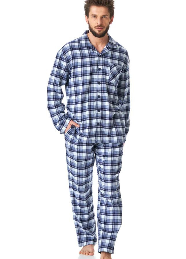 Мужская пижама с фланели в клетку MNS 426 B23 Key (264748432)