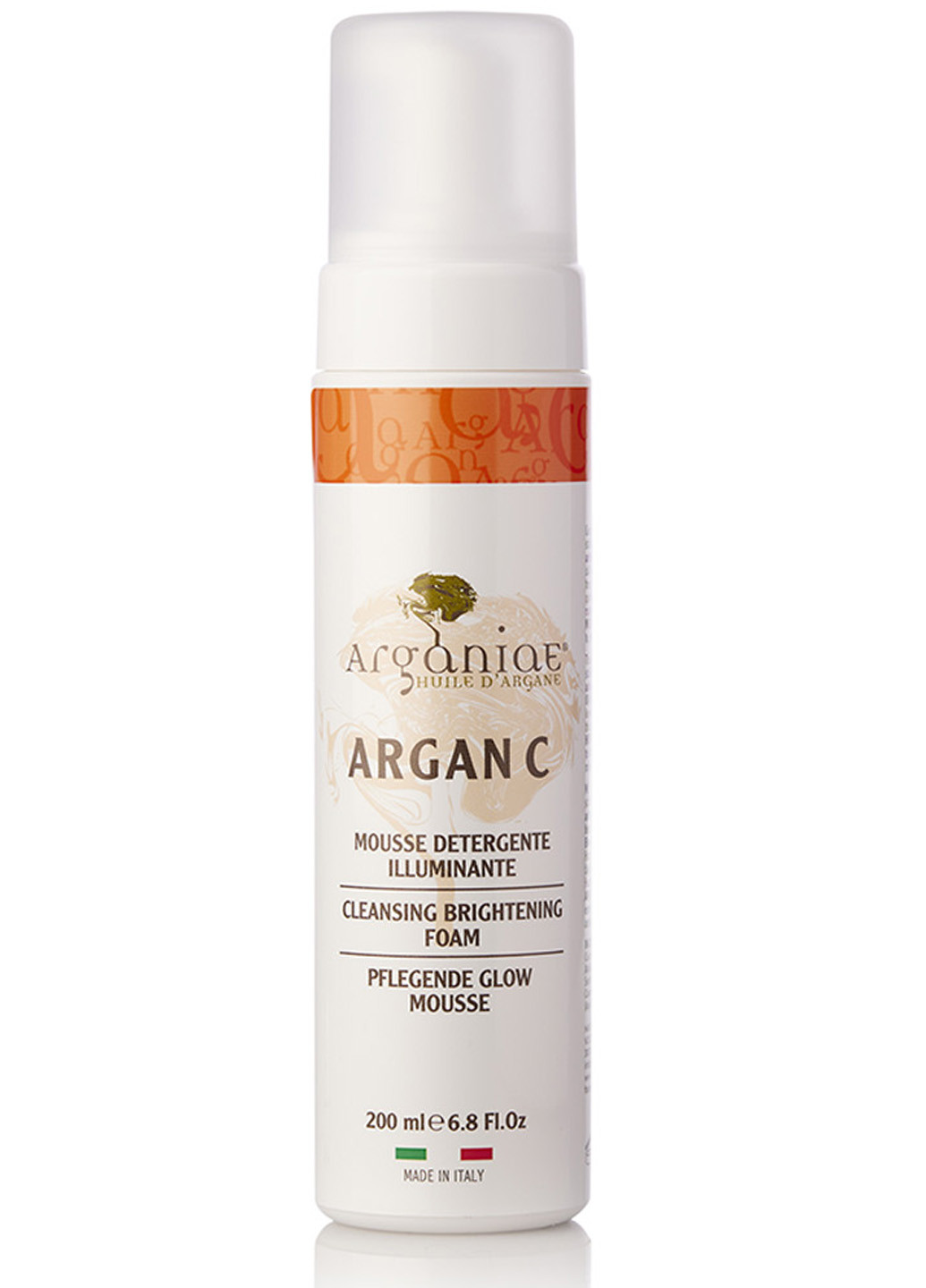 Очищаючий Освітлюючий Мус для Обличчя Argan C з Вітаміном C 200мл 0031 Arganiae (264643257)