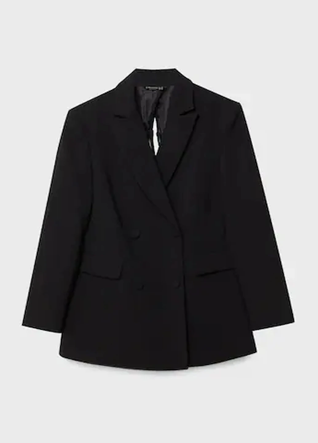 Черный женский жакет Stradivarius однотонный - демисезонный