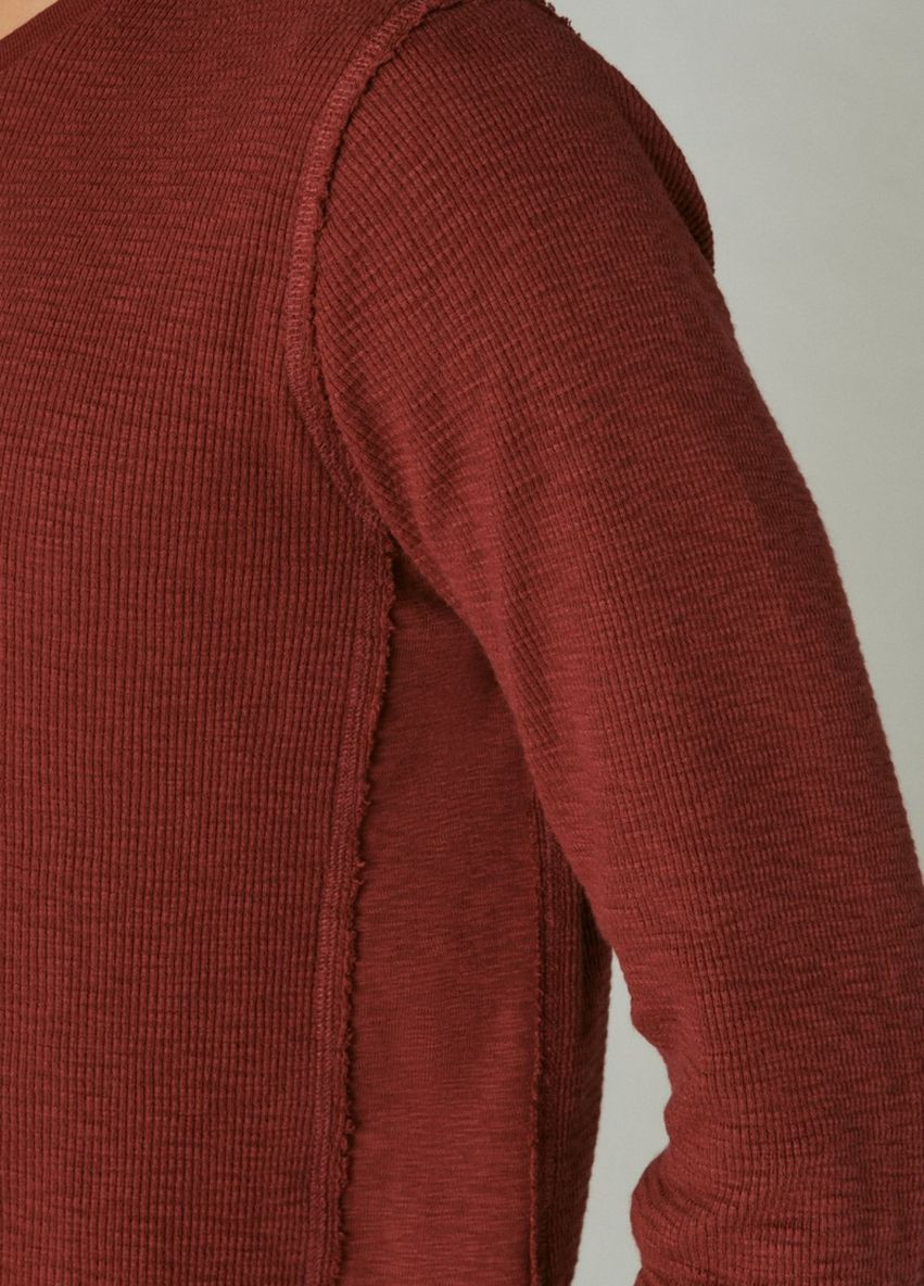 Темно-красный демисезонный кэжуал лонгслив Lucky Brand