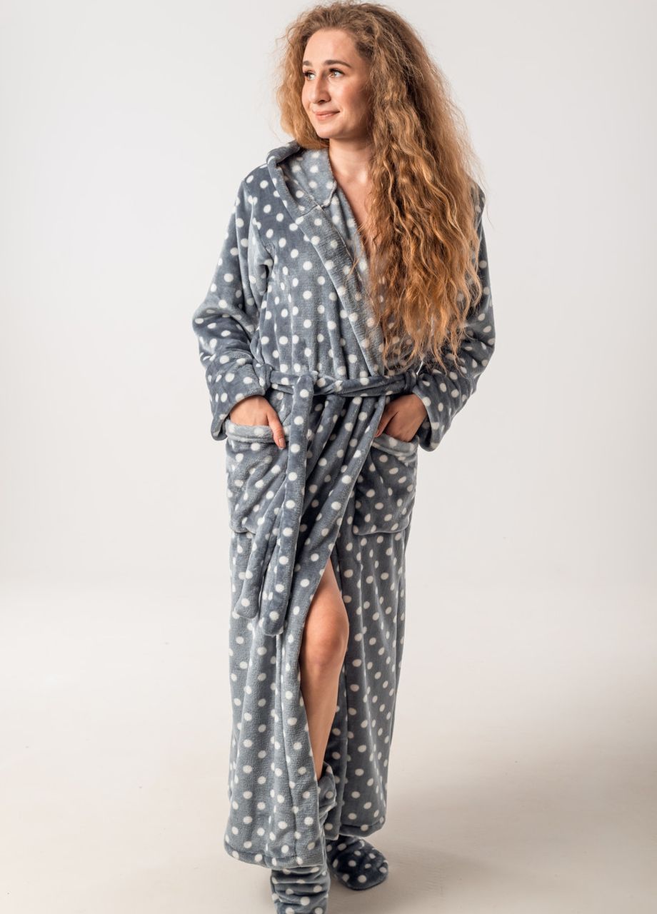 Теплий жіночий халат з кишенями V.O.G. (264640743)