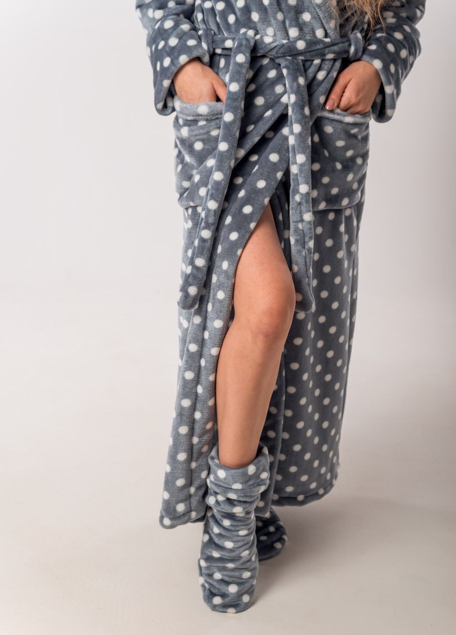 Теплий жіночий халат з кишенями V.O.G. (264640743)