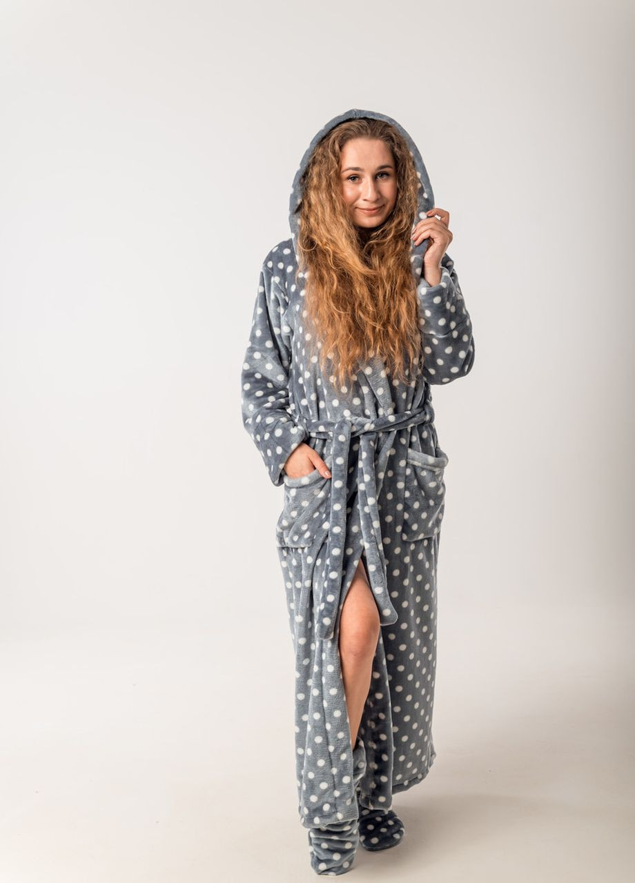 Теплий жіночий халат з кишенями V.O.G. (264640743)